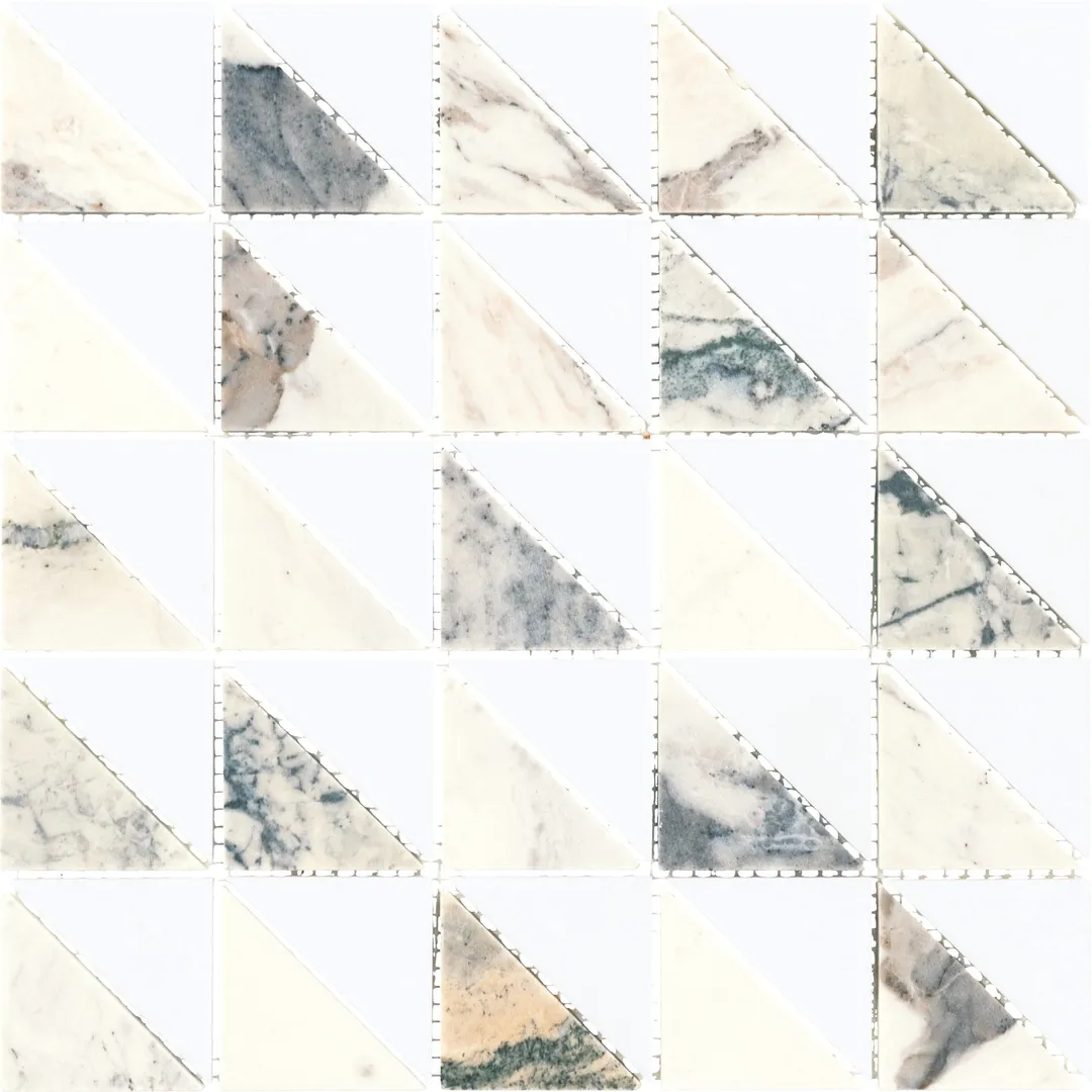 Daltile Gamma Illusive Blend 12-in x 12-in Honed Natural stone Marble Marble look Mosaic Floor and Wall Tile ( 9.9-sq ft / Carton ), photo 5 of 7