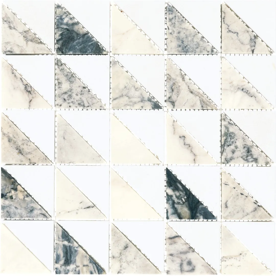Daltile Gamma Illusive Blend 12-in x 12-in Honed Natural stone Marble Marble look Mosaic Floor and Wall Tile ( 9.9-sq ft / Carton ), photo 3 of 7