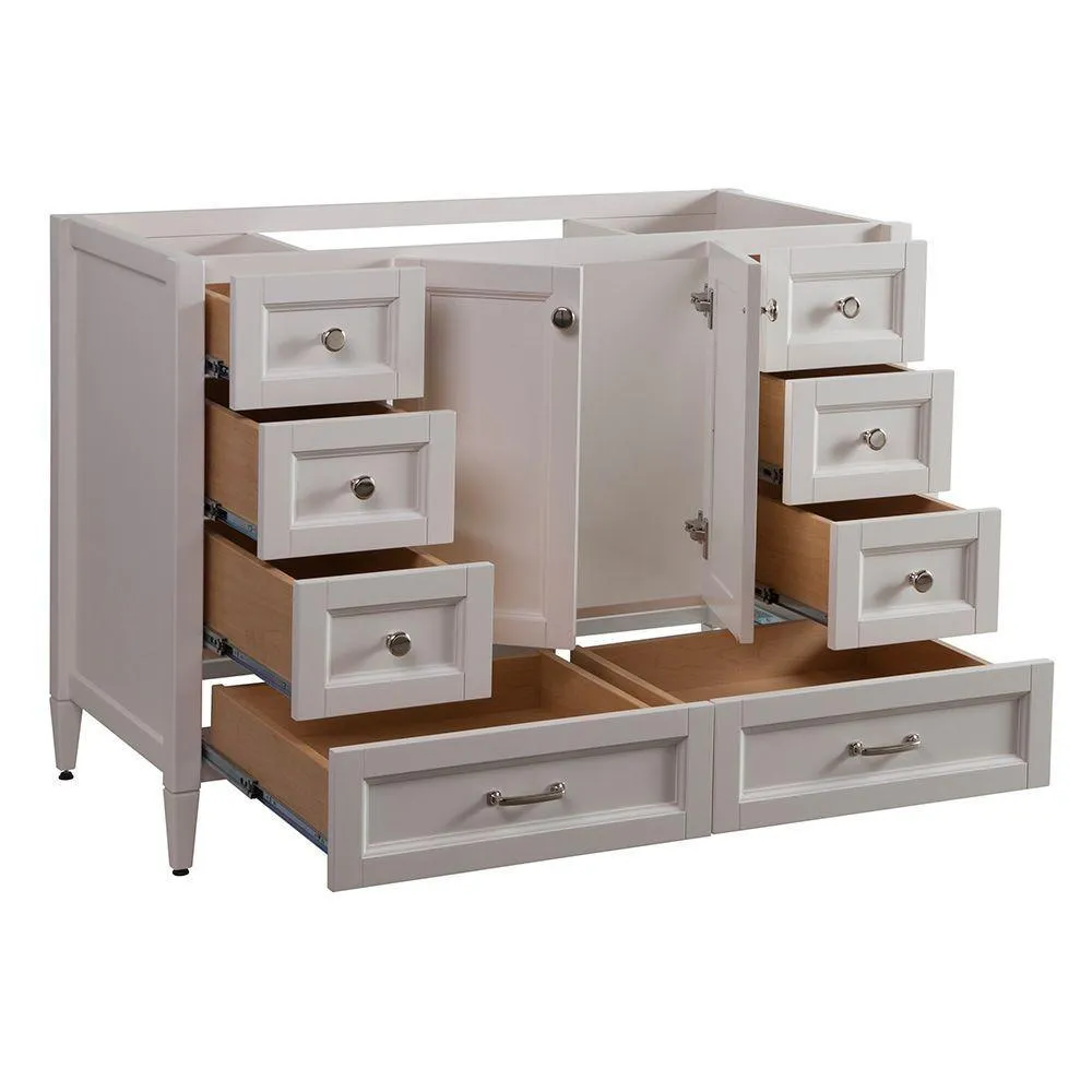 Claxby 48 in. W x 34 in H x 22 in. D Bath Vanity Cabinet Only in Cream, photo 4 of 34