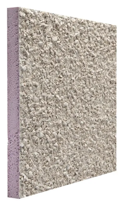 FP Ultra Lite 2 ft × 8 ft × 1 in Ivory Cream Aggregate Foundation Insulation Panel