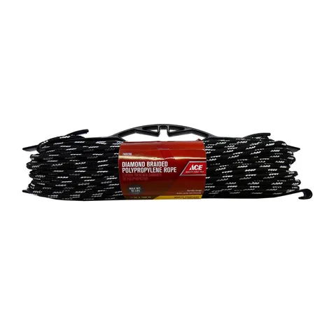 1/4 in deep · 100 ft long Multicolored Diamond Braided Polypropylene Rope
