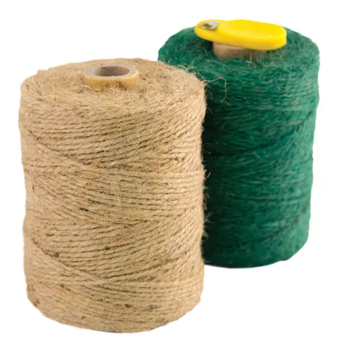 #24 Jute Twine, Green/Natural, 2-Pack with Cutter, 2 x 500 ft