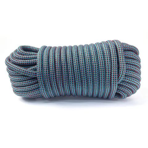 5/8 in deep · 100 ft Blue/Green Diamond Braided Polypropylene Rope