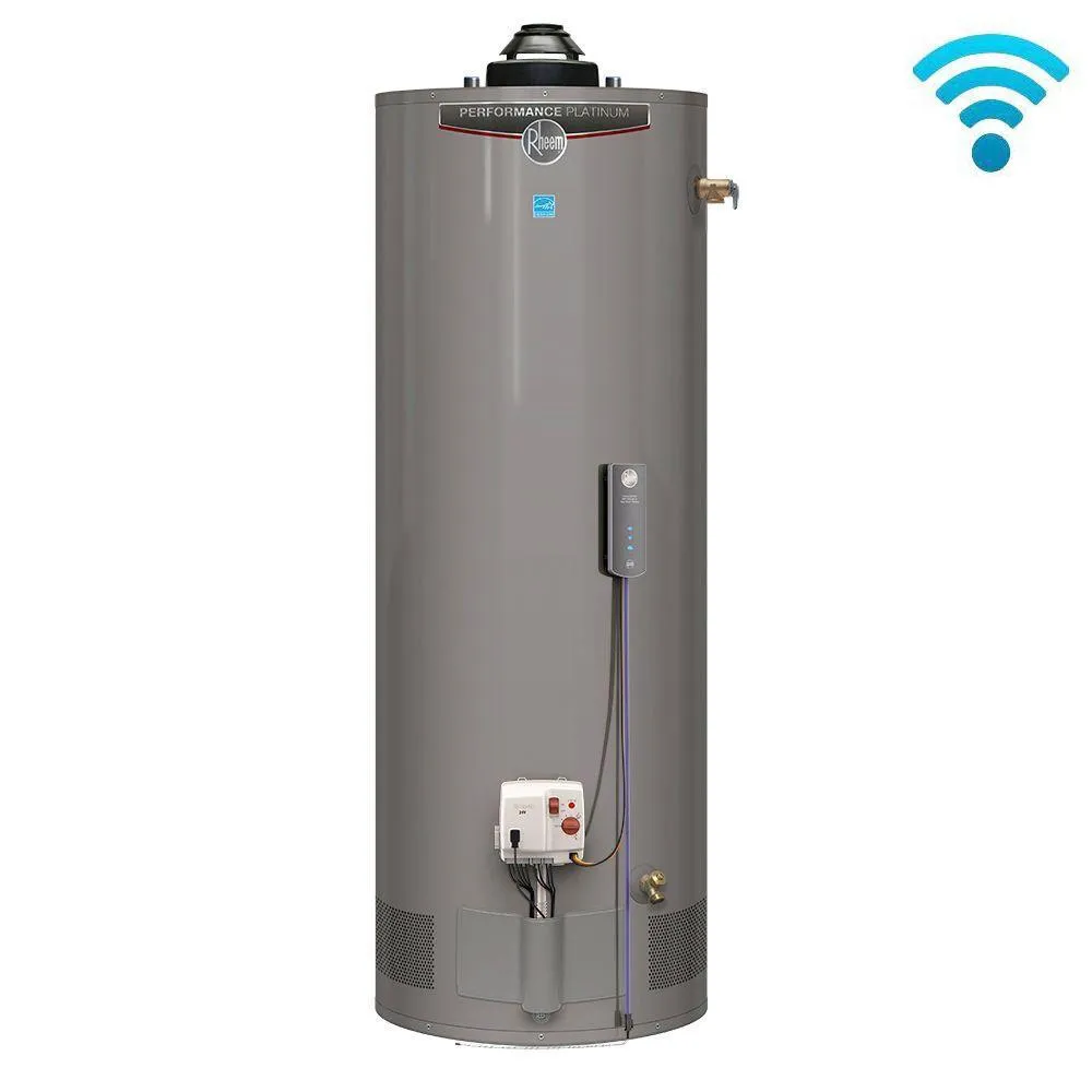 Performance Platinum 50 Gal. Tall 12 Year 40,000 BTU Natural Gas ENERGY STAR Tank Water Heater with WiFi Module Included, photo 6 of 8