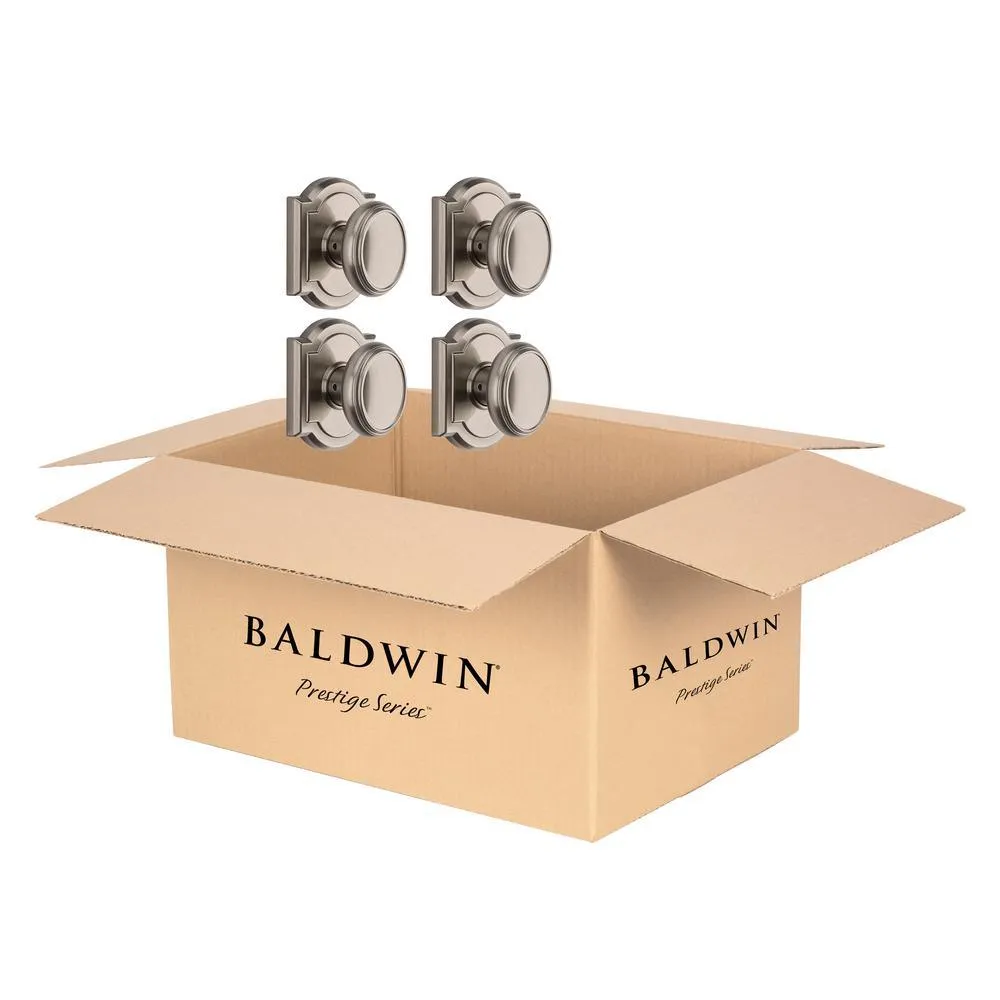 Prestige Carnaby Satin Nickel Hall/Closet Door Knob (4-Pack), photo 5 of 5