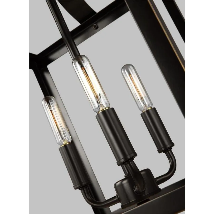 Sea Gull Lighting Labette Black Traditional Square Pendant Light, photo 2 of 2