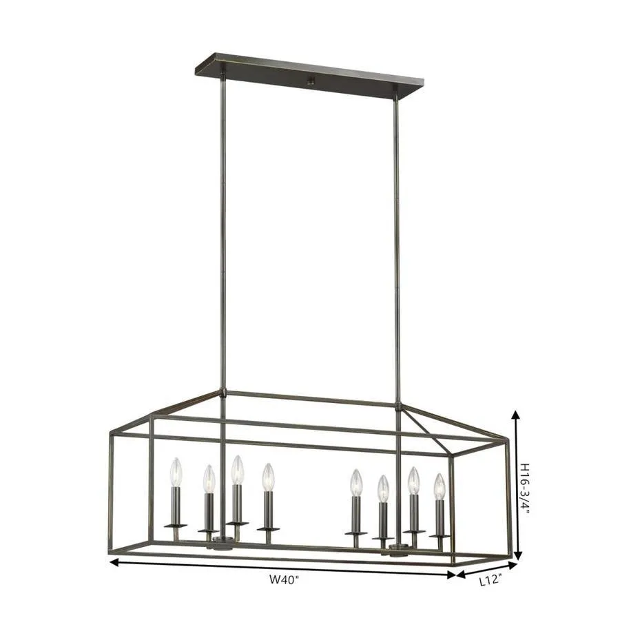 Sea Gull Lighting Perryton Blacksmith Traditional Linear Kitchen Island Light, photo 10 of 11