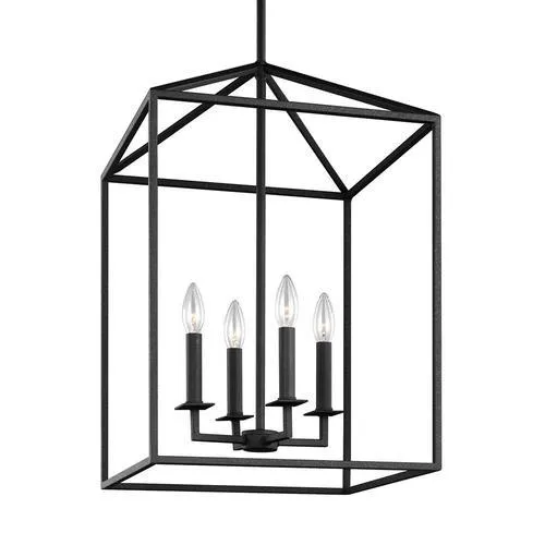 Sea Gull Lighting Perryton Blacksmith Transitional Square Pendant Light, photo 6 of 7