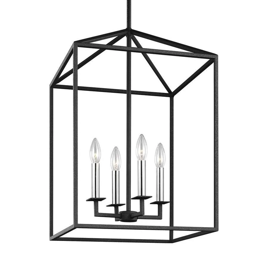 Sea Gull Lighting Perryton Blacksmith Transitional Square Pendant Light, photo 3 of 10