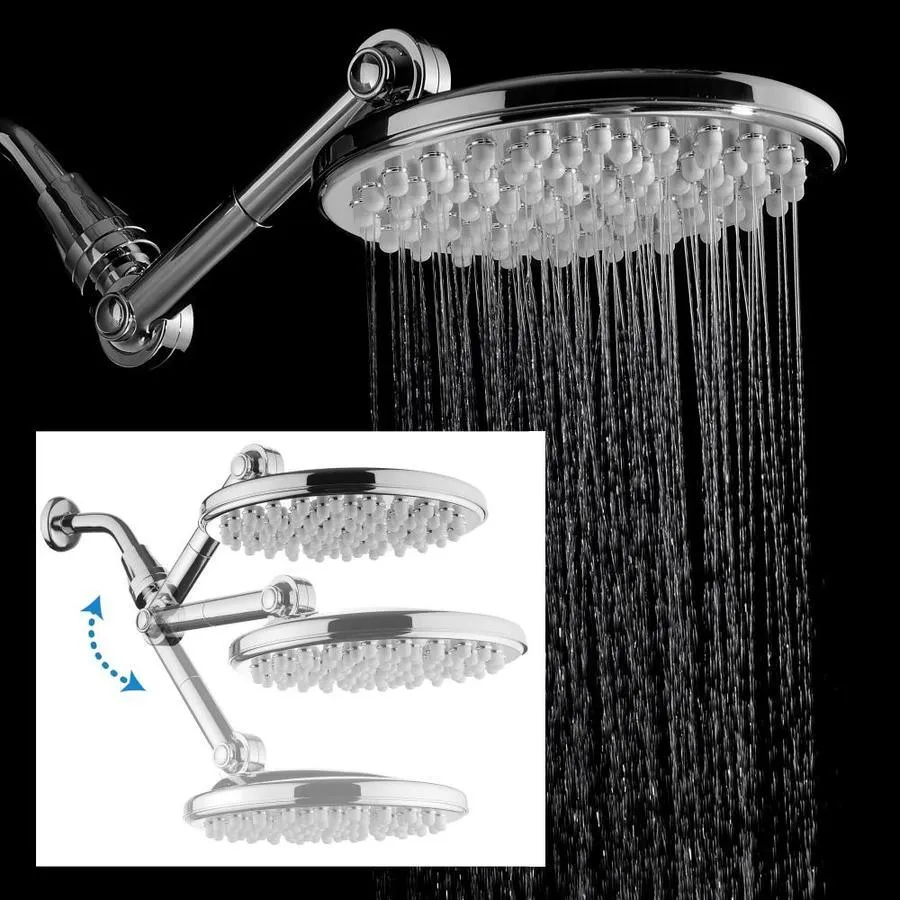 HotelSpa High Pressure Chrome 1-Spray Rain Shower Head 2.5-GPM (9.5-LPM), photo 10 of 11