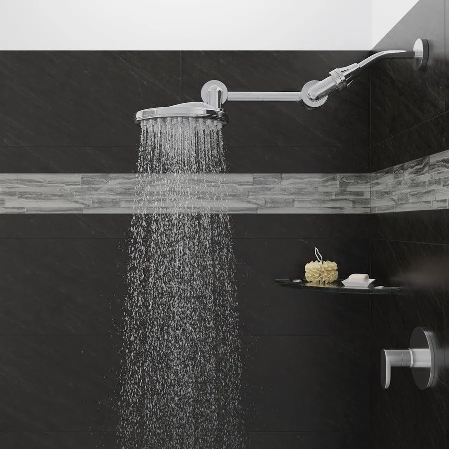 HotelSpa High Pressure Chrome 1-Spray Rain Shower Head 2.5-GPM (9.5-LPM), photo 3 of 11