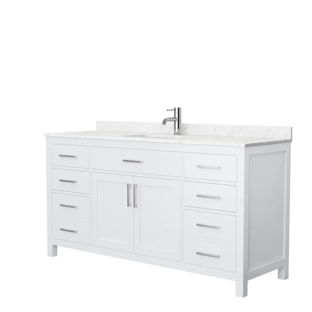 Beckett 72 in. W x 22 in. D Double Bath Vanity in Dark Gray with Cultured Marble Vanity Top in White with White Basins, photo 40 of 54