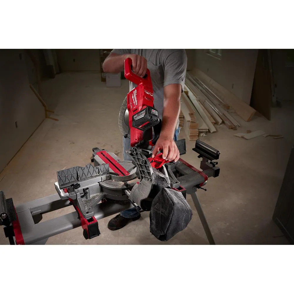 M18 FUEL 18-Volt Lithium-Ion Brushless Cordless 10 in. Dual Bevel Sliding Compound Miter Saw Kit W/(1) 9.0Ah Battery, photo 8 of 13