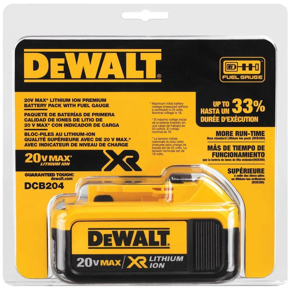 DEWALT 20-Volt MAX XR Premium Lithium-Ion 4.0Ah Battery Pack, photo 7 of 46