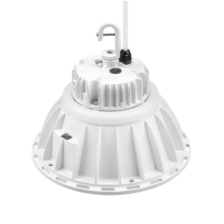 Commercial Electric 11 in. White Integrated LED Low Bay Light with Uplight, at 9000 Lumens, 5000K Daylight, photo 6 of 7