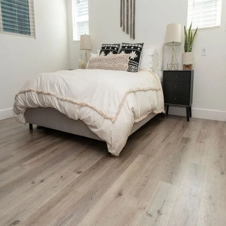 CALI Aqua Tough Aged Hickory Brown 20-mil x 7-3/32-in W x 48-in L Waterproof Interlocking Luxury Vinyl Plank Flooring (23.77-sq ft/ Carton), photo 4 of 12
