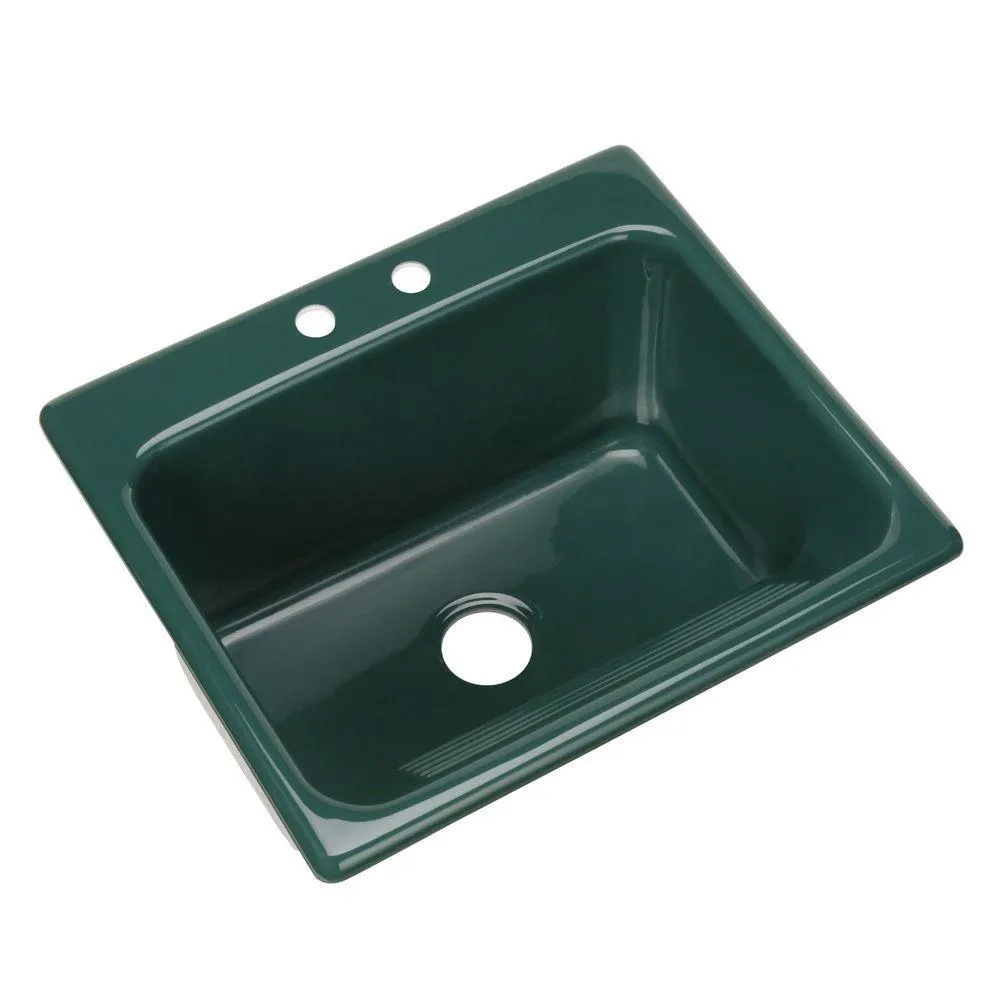 Kensington Drop-In Acrylic 25 in. 2-Hole Single Bowl Utility Sink in White, photo 17 of 18
