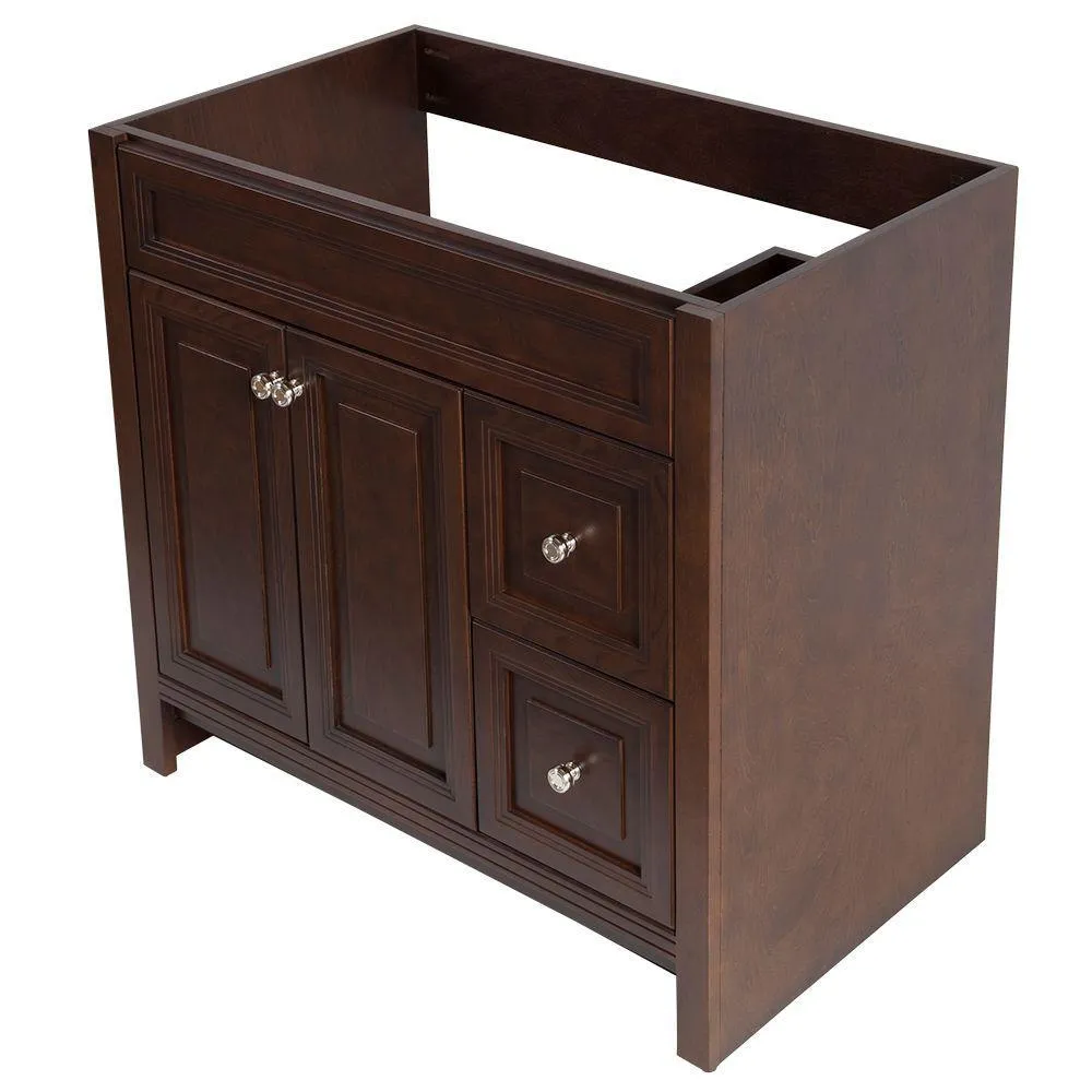 Brinkhill 36 in. W x 34 in. H x 22 in. D Bath Vanity Cabinet Only in Cognac, photo 4 of 47