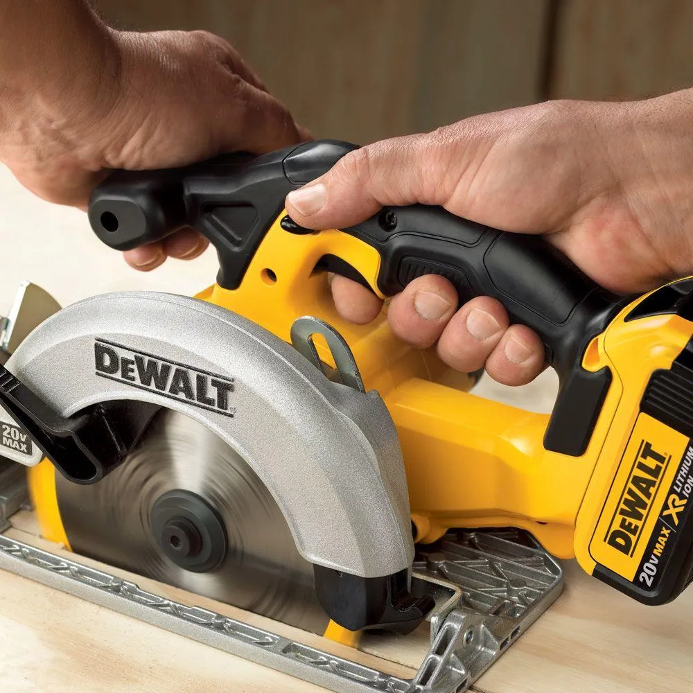 DEWALT 20-Volt 6-1/2 in. MAX Li-Ion Cordless Circular Saw (Tool-Only) with Bonus 6-1/2 in. 18-Tooth Fast Cutting Carbide Blade, photo 12 of 12