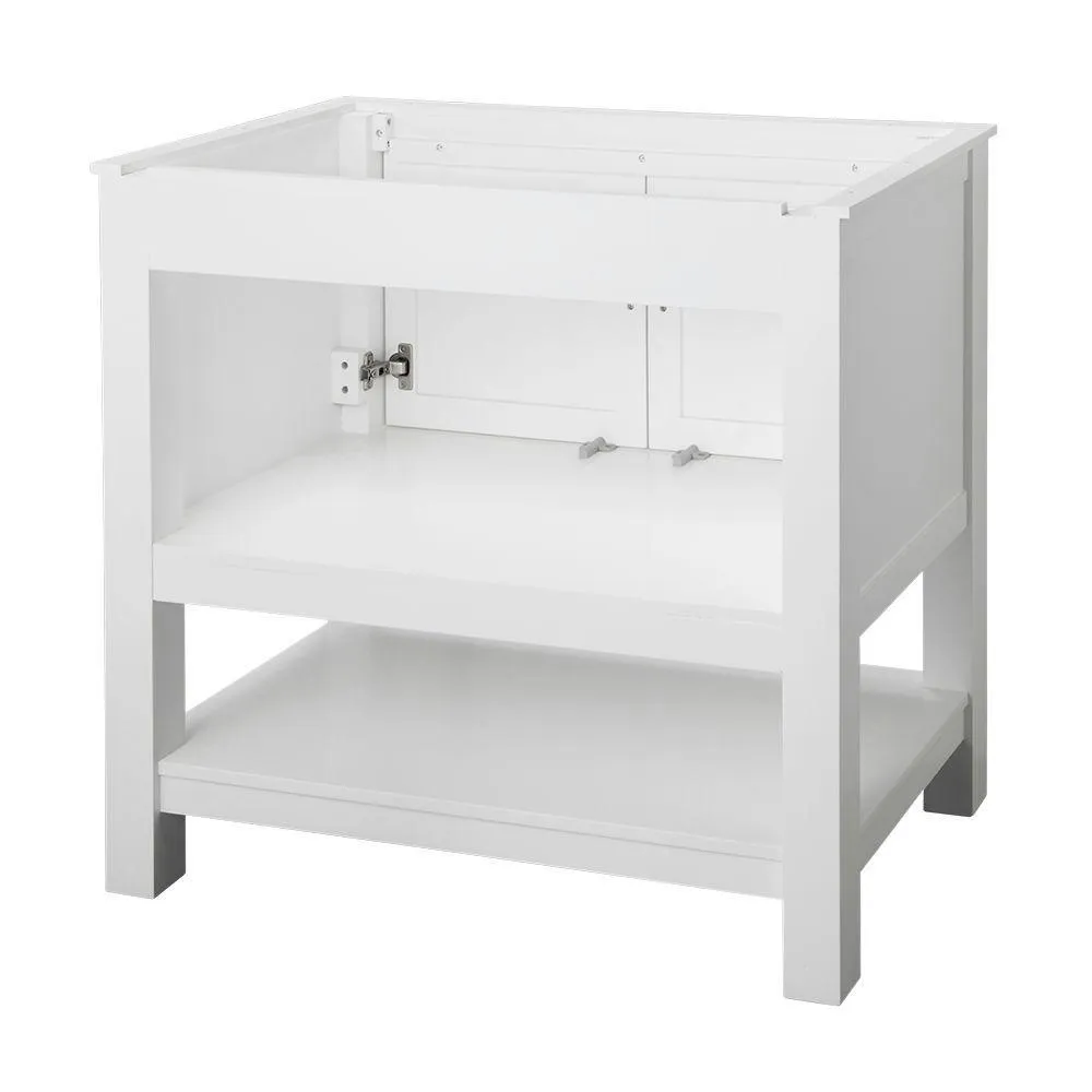 Gazette 36 in. W Bath Vanity Cabinet Only in White, photo 9 of 24