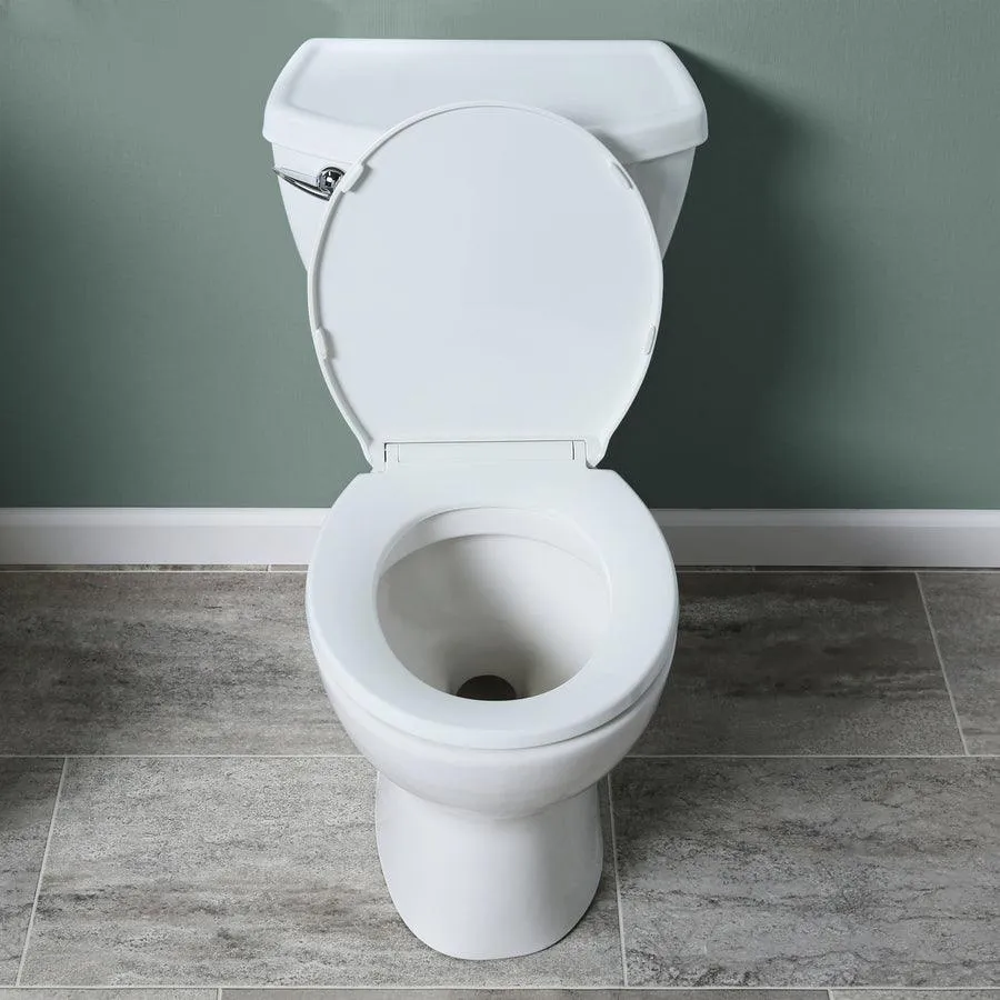 American Standard Cadet 3 White Round Standard Height 2-Piece Toilet, 12-in Rough-In, photo 2 of 14