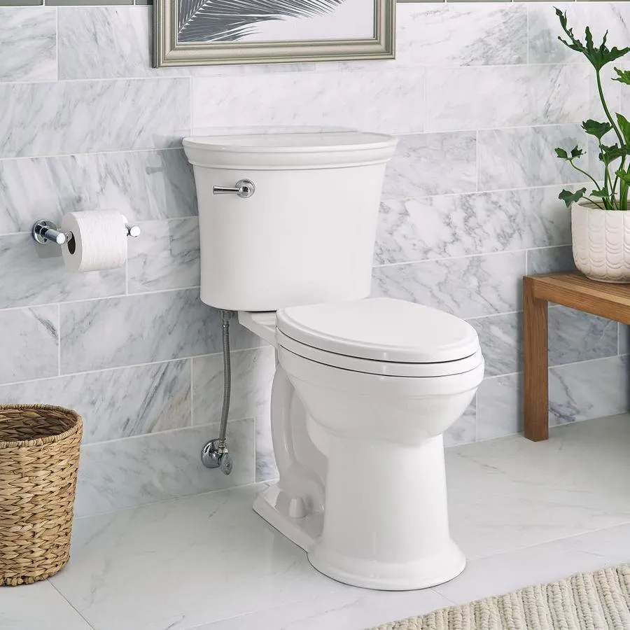 American Standard Esteem VorMax White WaterSense Elongated Chair Height 2-Piece Toilet, 12-in Rough-In (ADA Compliant), photo 4 of 14