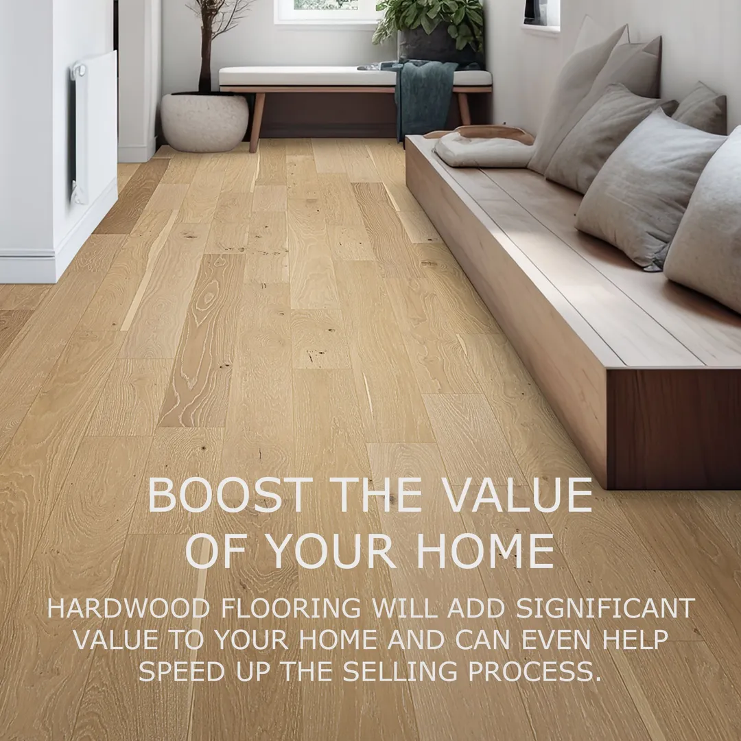 Element Flooring Stoneboro Wateree European white oak 3/8-in T x 7-1/2-in W Wirebrushed Engineered Hardwood Flooring ( 39.06-sq ft / Carton ), photo 3 of 15