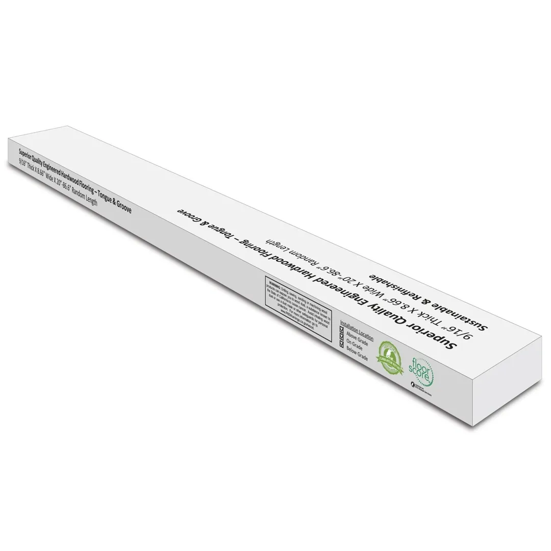 Element Flooring Irving Park Gillen European white oak 9/16-in T x 8-33/50-in W Wirebrushed Engineered Hardwood Flooring ( 31.25-sq ft / Carton ), photo 12 of 15