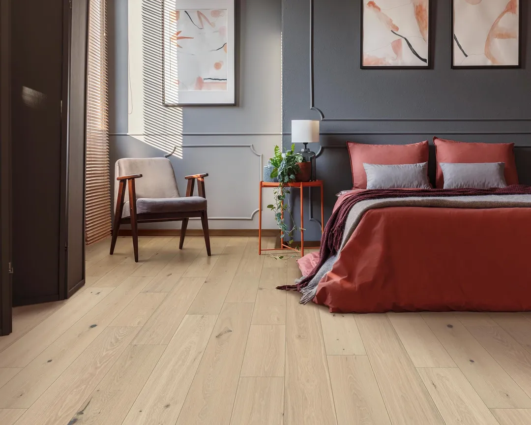 Element Flooring Irving Park Gillen European white oak 9/16-in T x 8-33/50-in W Wirebrushed Engineered Hardwood Flooring ( 31.25-sq ft / Carton ), photo 14 of 15