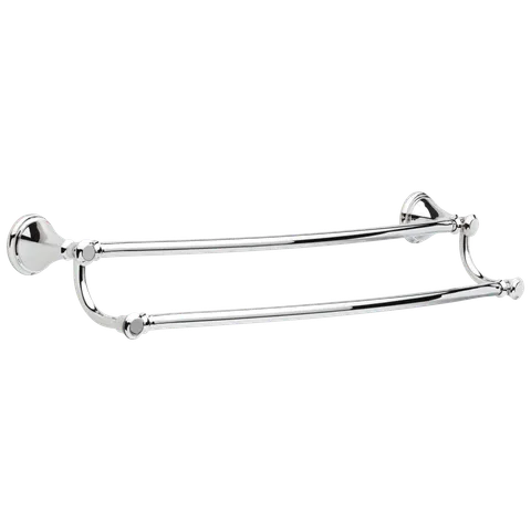Cassidy 24-in Double Polished Nickel Wall-Mount Towel Bar