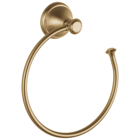 Cassidy Champagne Bronze Wall Mount Towel Ring