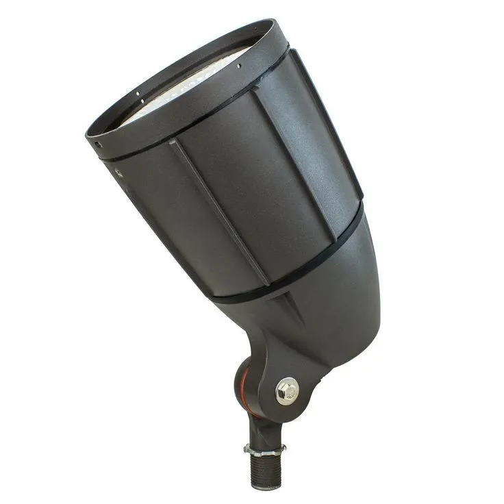 Newhouse Lighting 30-Watt Bronze Outdoor Integrated LED Landscape Weatherproof Bullet Flood Light with Adjustable Mounting Bracket, photo 6 of 7