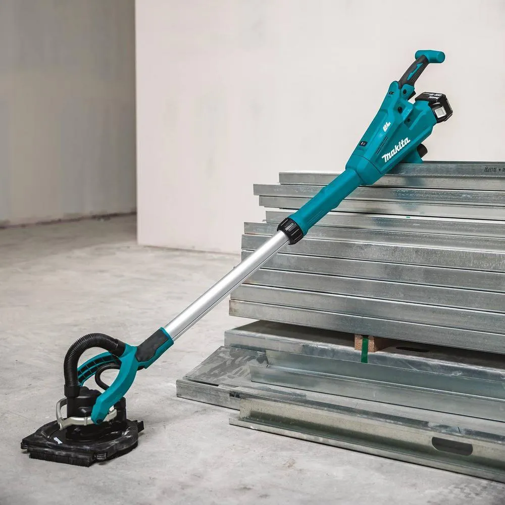 Makita 5.0 Ah 18-Volt LXT Lithium-Ion Brushless Cordless 9 in. Drywall Sander Kit, AWS Capable with bonus 18V LXT Cut-Out Saw, photo 14 of 14