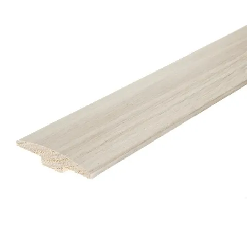 Alabaster 0.46 in thick · 2 in wide · 78 in long Solid Wood Floor T-moulding
