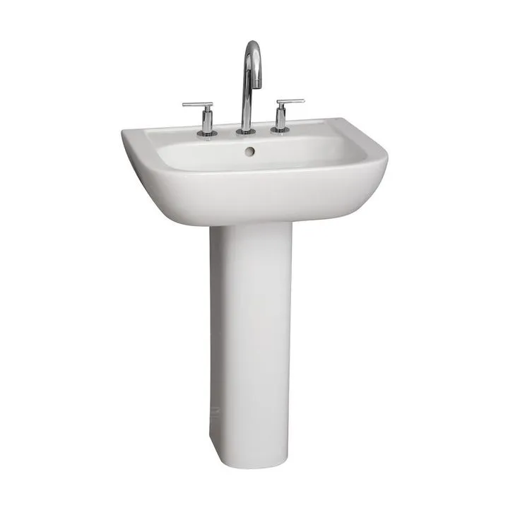 Barclay Products Caroline 450 Pedestal Lavatory Combo in White, photo 3 of 3
