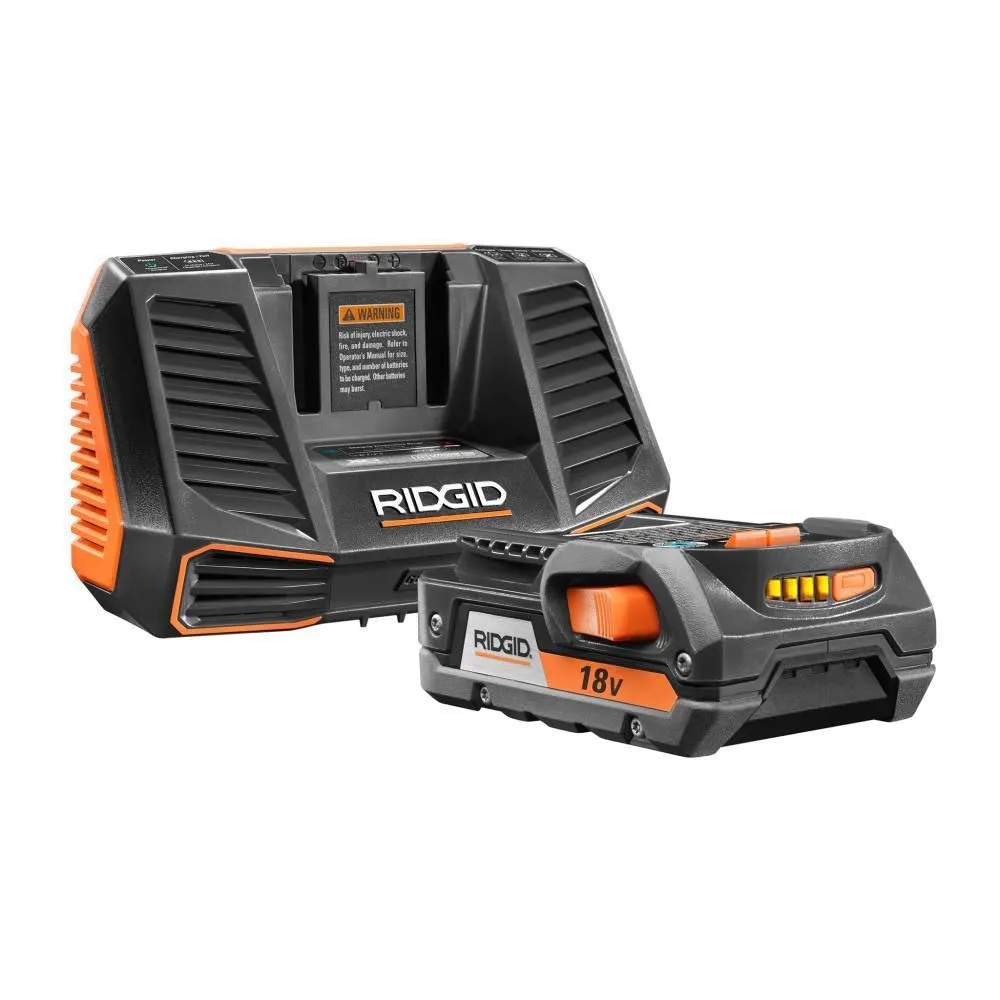 RIDGID 18-Volt OCTANE Cordless Brushless One-Handed Reciprocating Saw with 18-Volt Lithium-Ion 2.0 Ah Battery and Charger Kit, photo 8 of 14