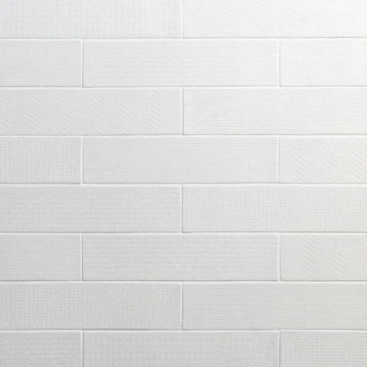 Ivy Hill Tile Encode White 3 in. x 12 in. Porcelain Floor and Wall Tile (32 pieces/7.75 sq. ft./Case), photo 4 of 8