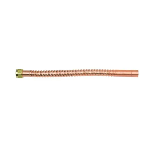 3/4 in. FIP x 3/4 in. Nominal Male/ Female Sweat x 15 in. Copper Water Heater Connector