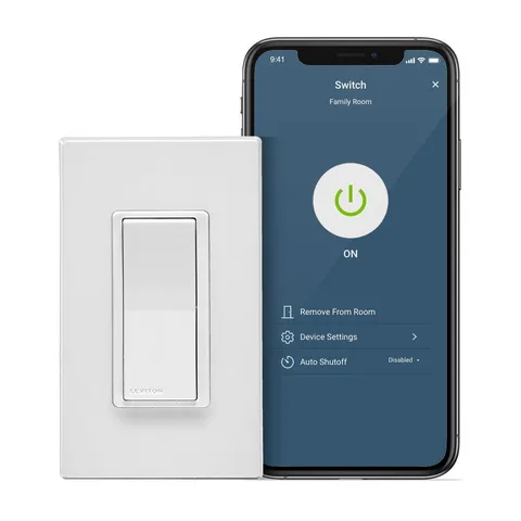 Decora Smart Wi-Fi 15 Amp Light Switch No Hub Required Works with Alexa Google Assistant Wallplate Included