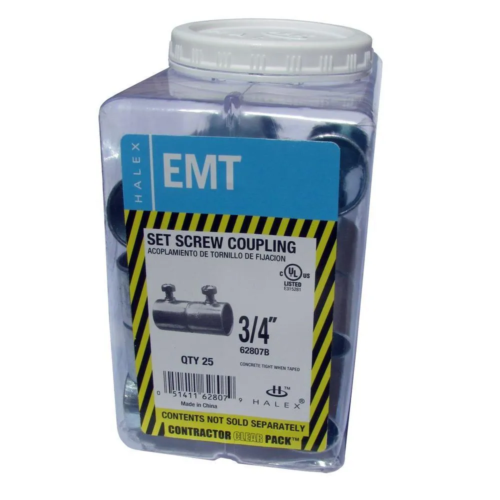 3/4 in. Electrical Metallic Tube (EMT) Set-Screw Coupling (25 Pack), photo 4 of 15