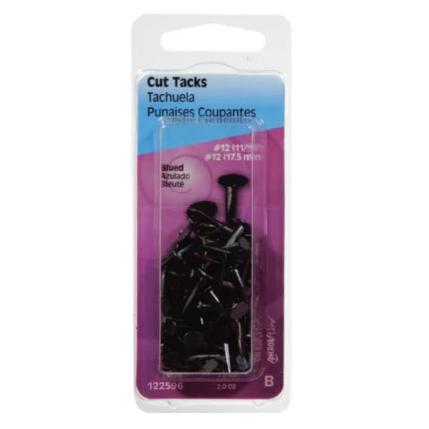 No. 12 × 11/16 in Blue Steel Cut Tacks, 1 Pack