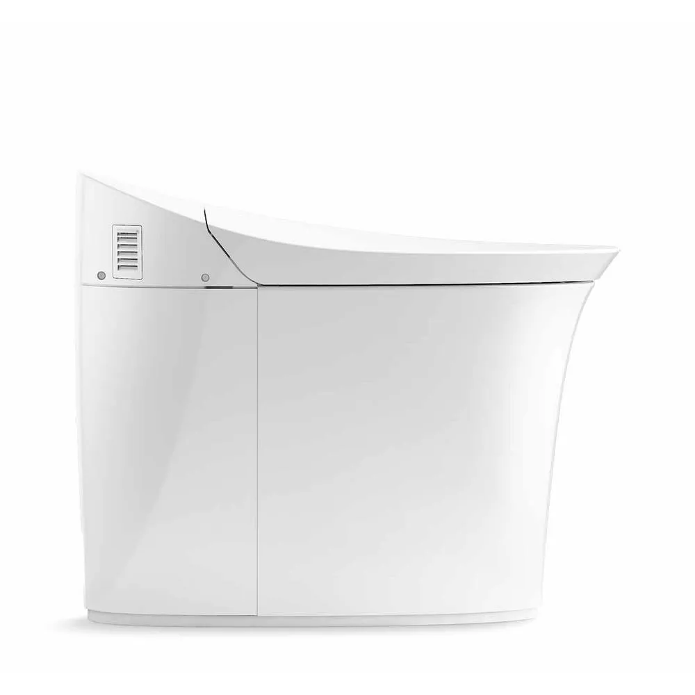 Veil Comfort Height Intelligent 1-Piece 0.8 or 1.28 GPF Dual Flush Elongated Toilet in White Seat Included, photo 6 of 12