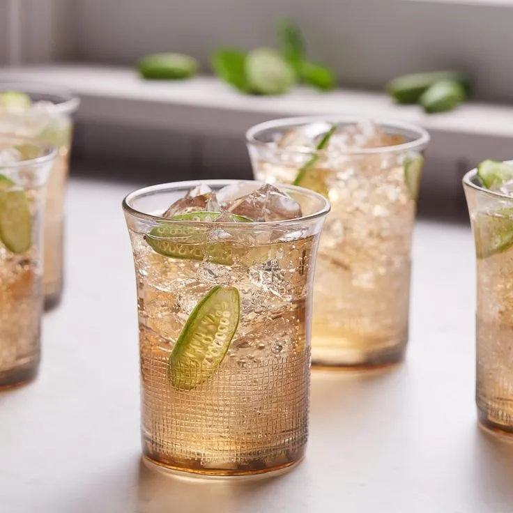 Yute 12 oz. 8-Piece Gold Glass Tumbler Set, photo 3 of 4