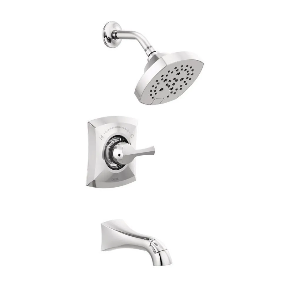 Pierce Single-Handle 5-Spray Tub and Shower Faucet in Spot Shield Brushed Nickel (Valve Included), photo 13 of 13