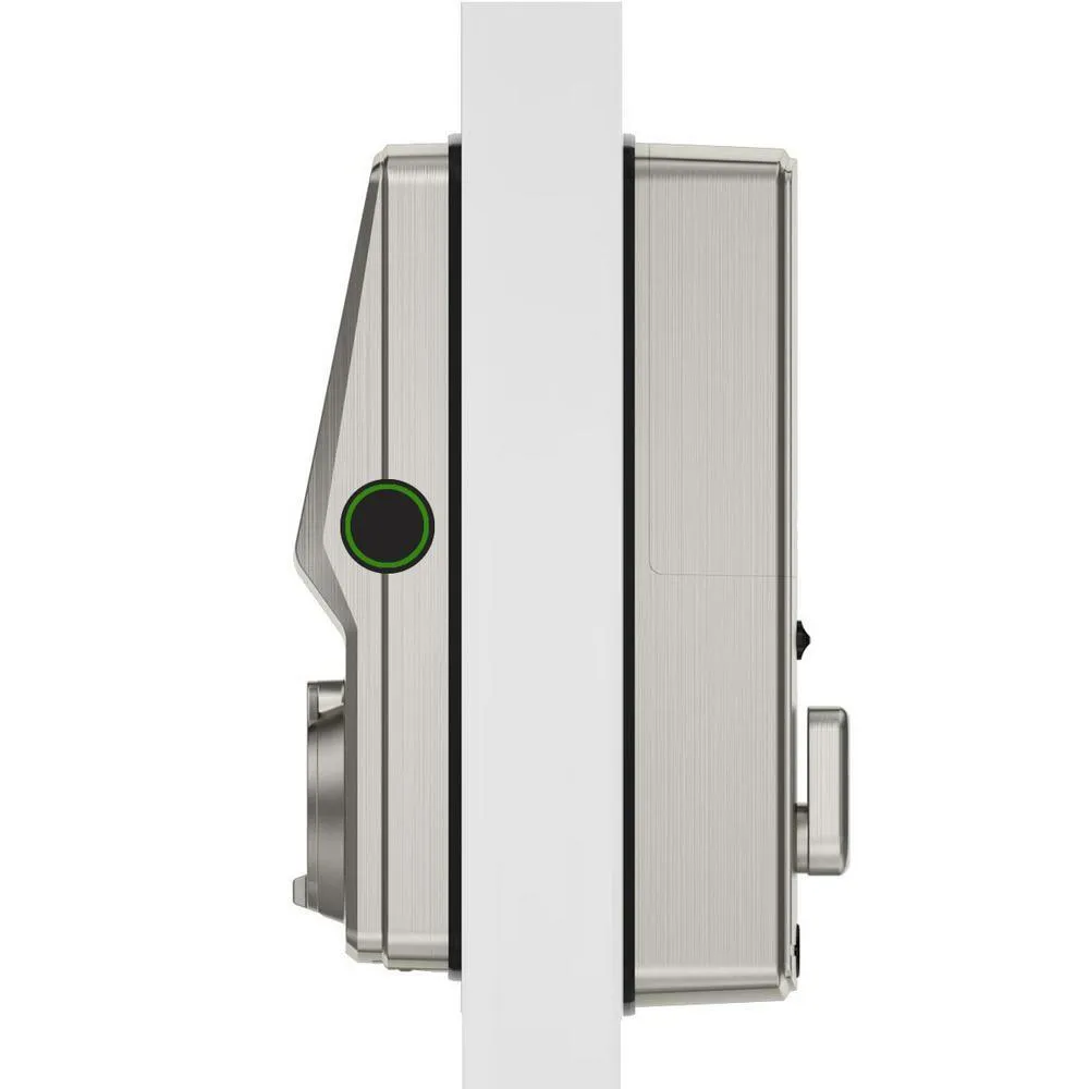 Lockly Secure Plus Satin Nickel Single-Cylinder Alarmed Deadbolt Lock with Smart Keypad, Bluetooth and 3D Fingerprint, photo 3 of 10