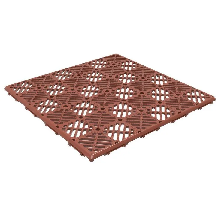 Pure Garden 11.5 in. x 11.5 in. Orange Polypropylene Outdoor Flooring (Set of 12), photo 6 of 6