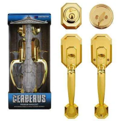 Elegance Single Cylinder Oil-Rubbed Bronze Philbrook Door Handleset with Julienne Knob
