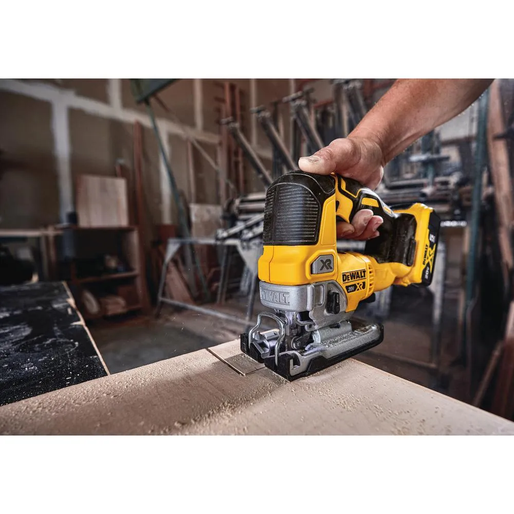 DEWALT 20V MAX XR Li-Ion Cordless Brushless Jigsaw (Tool-Only) w/Bonus Bare 20V Brushless Router and 20-V Li-Ion Battery 5.0Ah, photo 5 of 13