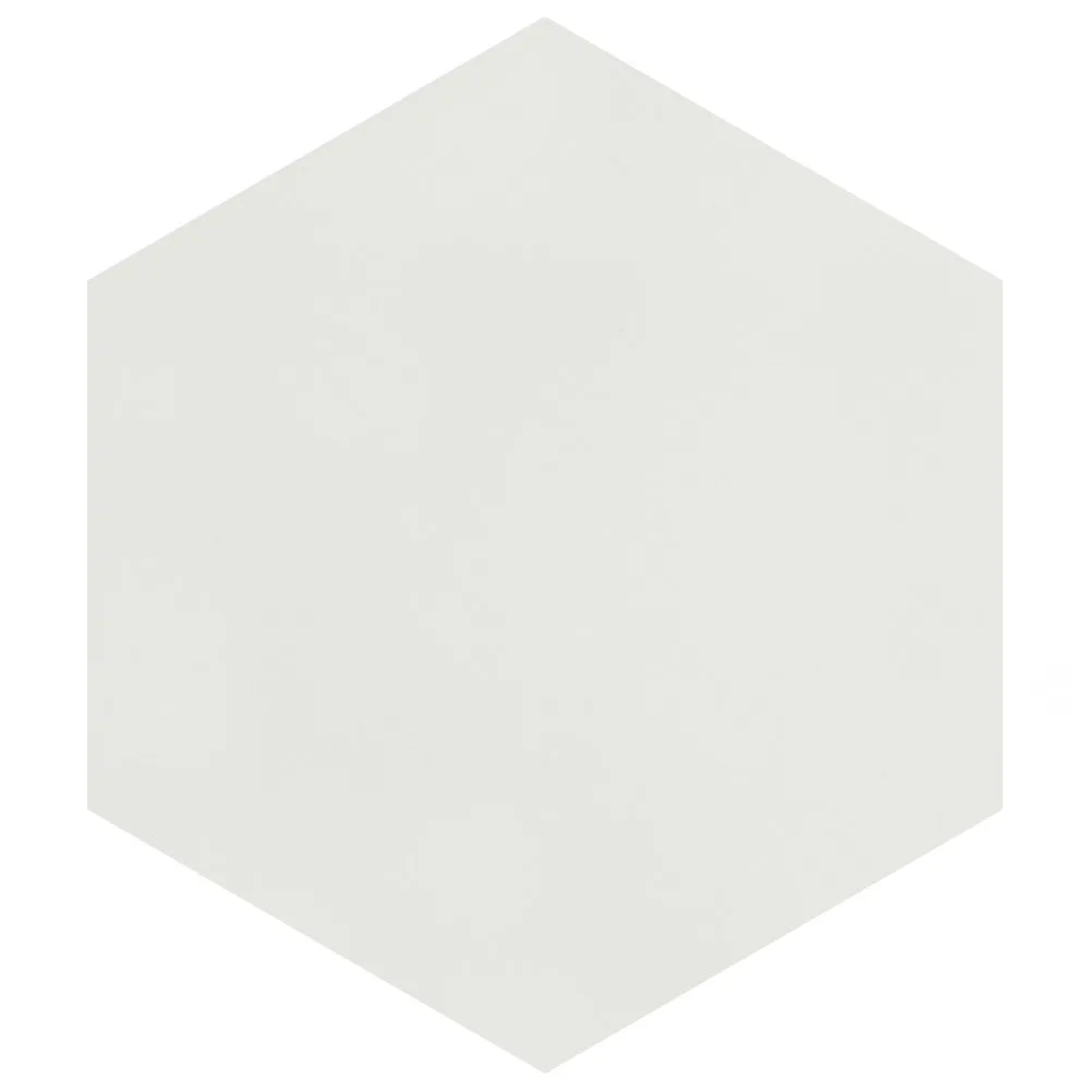 Merola Tile Textile Hex White 8-5/8 in. x 9-7/8 in. Porcelain Floor and Wall Tile (11.56 sq. ft. / case), photo 8 of 8