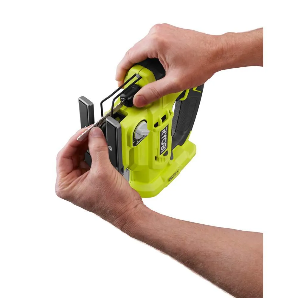 RYOBI 18-Volt ONE+ Cordless Brushless Jig Saw with 3.0 Ah LITHIUM+ HP Battery and 18-Volt Charger, photo 2 of 9